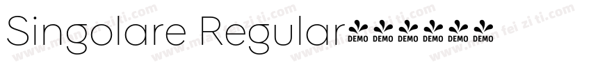 Singolare Regular字体转换